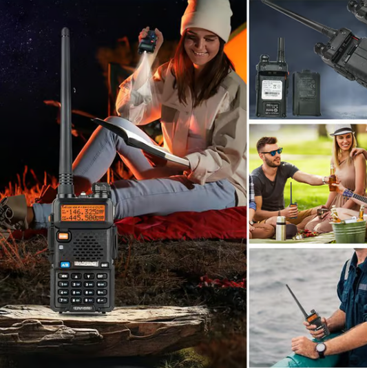🔥Heißer Verkauf 50 % Rabatt🔥📡 UV-5R Amateurfunkgerät mit großer Reichweite UV5R Funkgerät Dualband Walkie
