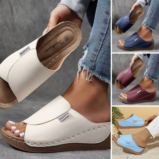 Casual Wedge Slide Sandals til kvinder