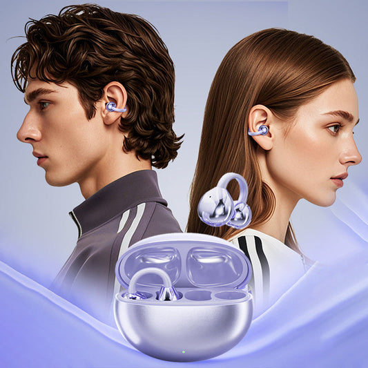 🎧🔋⏳Bluetooth 5.4 Clip-On Open Ear Earbuds mit Geräuschunterdrückung✨🏃‍♂️
