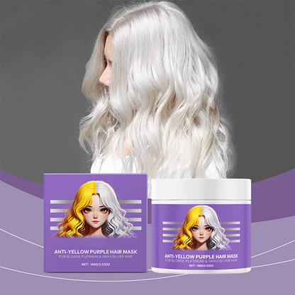 Lila Maske gegen gelbes Haar 💜 Verabschieden Sie sich von roten Highlights! 💜